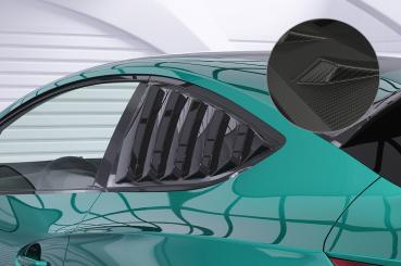 CSR Seitenscheibenblenden mit ABE für Opel Astra J GTC SSB031-M Carbon Look matt strukturiert (keine Lackierung erforderlich)