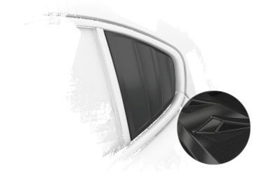 CSR Seitenscheibenblenden mit ABE für Alfa Romeo Giulia (Typ 952) SSB033-C Carbon Look Hochglanz (keine Lackierung erforderlich)