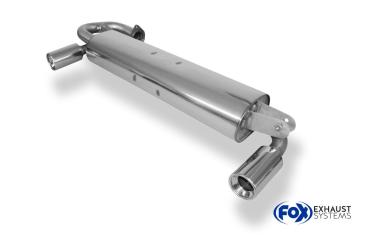 Fox Endschalldämpfer für Toyota MR2 Typ W2 – Ausgang rechts/links – 1x90 mm (Typ 13)