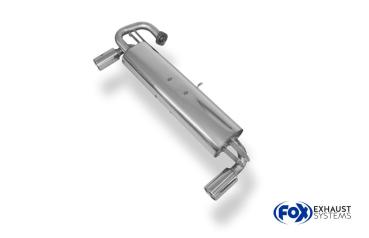 Fox Endschalldämpfer für Toyota MR2 Typ W2 – Ausgang rechts/links – 1x90 mm (Typ 13)