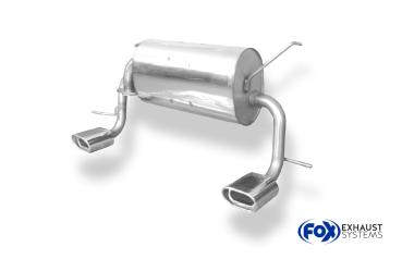 Fox Endschalldämpfer für Toyota MR2 Typ W3 – Ausgang rechts/links – 135x80 mm (Typ 53)