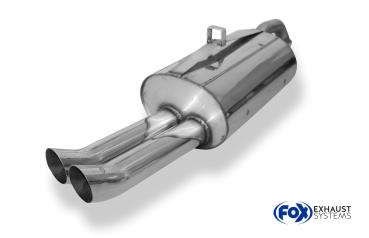 Fox Endschalldämpfer für Toyota Paseo Typ L5 – 2x70 mm (Typ 18)