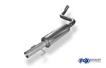 Fox Vorschalldämpfer für Toyota Yaris TS P1 – Edelstahl, Rohr 63,5 mm, EG-Gutachten