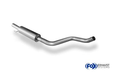 Fox Vorschalldämpfer für Toyota Yaris TS P1 – Edelstahl, Rohr 63,5 mm, EG-Gutachten