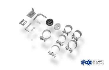 Fox passend für VW Bus T5/ T6 Endschalldämpfer Ausgang rechts/links - 2x80 Typ 13 rechts/links VW131004-070