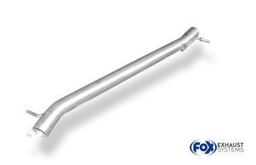 Fox Vorschalldämpfer-Ersatzrohr für VW Touareg 7L (5-Zylinder) – Edelstahl, Rohr 63,5 mm, nur für Rennsportzwecke