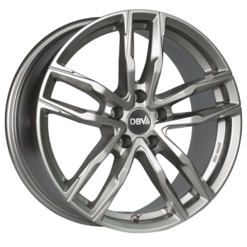 DBV Alufelge Vienna II hyper silber 8.5x19 ET45 5x112 Nabe 70.1mm KBA 53629