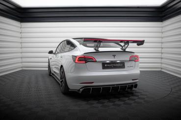 Maxton Design Carbon Spoiler + LED für Tesla Model 3