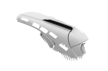 CSR Dachfinnen für Alfa Romeo Stelvio DF018-L schwarz matt (Lackierung erforderlich)