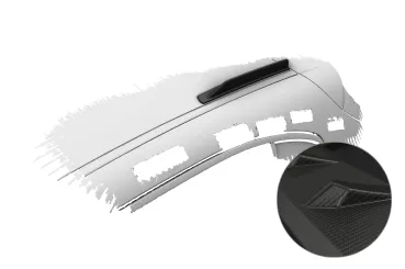 CSR Dachfinnen für Alfa Romeo Stelvio DF018-M Carbon Look matt strukturiert (keine Lackierung erforderlich)