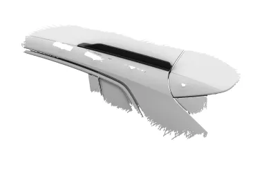 CSR Dachfinnen mit ABE für Audi A3 / S3 / RS3 (8Y) Sportback DF041-G Glossy schwarz Hochglanz (keine Lackierung erforderlich)