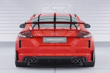 CSR Dachfinnen mit ABE für Audi TT / TTS / TTRS FV 8S Coupe DF014-C Carbon Look Hochglanz (keine Lackierung erforderlich)