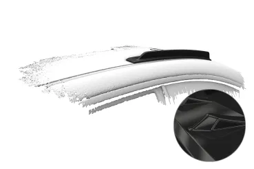 CSR Dachfinnen mit ABE für BMW 3er E46 / M3 E46 Coupe DF035-G Glossy schwarz Hochglanz (keine Lackierung erforderlich)