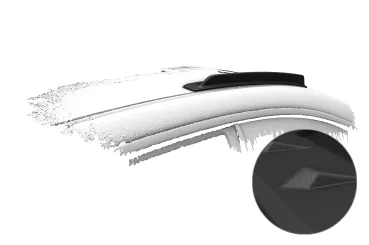 CSR Dachfinnen mit ABE für BMW 3er E46 / M3 E46 Coupe DF035-S Strukturiert schwarz matt (keine Lackierung erforderlich)