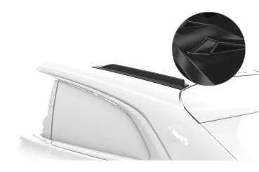 CSR Dachfinnen mit ABE für VW Arteon (Typ 3H) Shooting Brake DF039-G Glossy schwarz Hochglanz (keine Lackierung erforderlich)