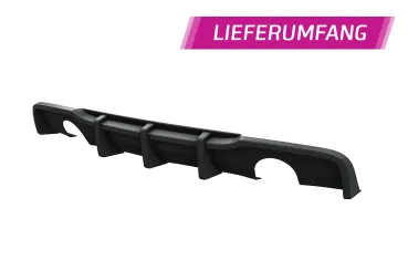 CSR Diffusor | Heckansatz mit ABE für BMW 3er E90 / E91 HA256-G Glossy schwarz Hochglanz (keine Lackierung erforderlich)