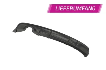 CSR Diffusor | Heckansatz mit ABE für BMW 3er F31 Touring LCI HA287-S Strukturiert schwarz matt (keine Lackierung erforderlich)