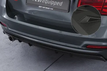 CSR Diffusor | Heckansatz mit ABE für BMW 3er F31 Touring LCI HA287-M Carbon Look matt strukturiert (keine Lackierung erforderlich)