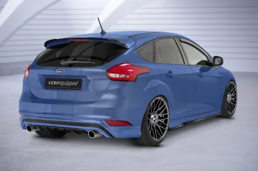 CSR Diffusor | Heckansatz mit ABE für Ford Focus MK3 ST-Line HA299-G Glossy schwarz Hochglanz (keine Lackierung erforderlich)