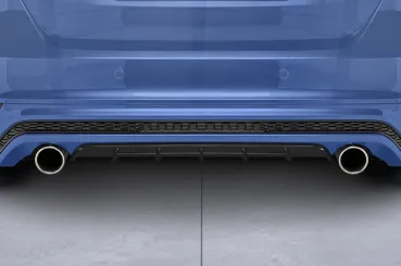 CSR Diffusor | Heckansatz mit ABE für Ford Focus MK3 ST-Line HA299-S schwarz matt strukturiert (keine Lackierung erforderlich)