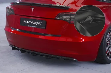 CSR Diffusor | Heckansatz mit ABE für Tesla Model 3 HA267-G Glossy schwarz glänzend (keine Lackierung erforderlich)