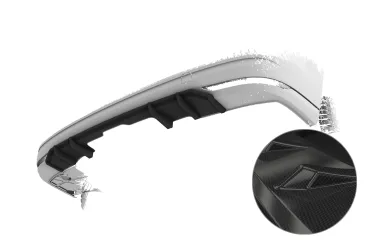 CSR Diffusor | Heckansatz mit ABE für VW T7 (Typ ST) HA453-C Carbon Look Hochglanz (keine Lackierung erforderlich)
