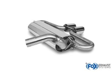 Fox passend für Ford Focus III ST Fließheck Endschalldämpfer quer Ausgang mittig - 2x90 Typ 25 mittig FO032025-292