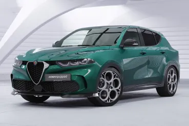 CSR Frontspoiler | Cup-Spoilerlippe mit ABE für Alfa Romeo Tonale CSL905-L schwarz matt (Lackierung erforderlich)