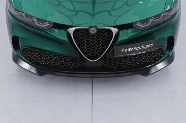 CSR Frontspoiler | Cup-Spoilerlippe mit ABE für Alfa Romeo Tonale CSL905-C Carbon Look Hochglanz (keine Lackierung erforderlich)