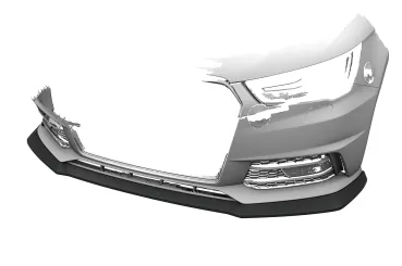 CSR Frontspoiler | Cup-Spoilerlippe mit ABE für Audi A1 (8X) S-Line CSL919-S Strukturiert schwarz matt (keine Lackierung erforderlich)