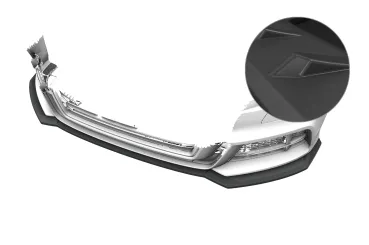 CSR Frontspoiler | Cup-Spoilerlippe mit ABE für Audi A3 S-Line / S3 8V CSL990-L Lackierung erforderlich (unlackiert)