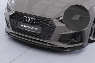 CSR Frontspoiler | Cup-Spoilerlippe mit ABE für Audi A5 F5 Sportback CSL929-S schwarz matt strukturiert (keine Lackierung erforderlich)