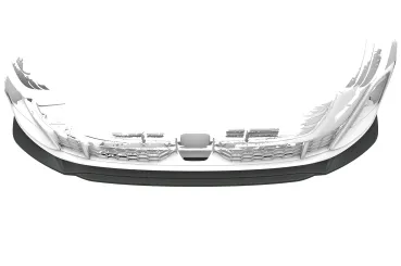 CSR Frontspoiler | Cup-Spoilerlippe mit ABE für Audi A5/ S5 B10 (Typ FU) CSL023-S Strukturiert schwarz matt (keine Lackierung erforderlich)