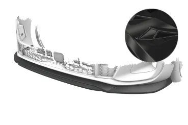 CSR Frontspoiler | Cup-Spoilerlippe mit ABE für Audi A5/ S5 B10 (Typ FU) CSL023-G Glossy schwarz Hochglanz (keine Lackierung erforderlich)