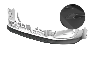 CSR Frontspoiler | Cup-Spoilerlippe mit ABE für Audi A5/ S5 B10 (Typ FU) CSL023-L Lackierung erforderlich (unlackiert)