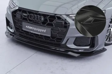CSR Frontspoiler | Cup-Spoilerlippe mit ABE für Audi A6 / S6 C8 (Typ 4A) CSL976-G Glossy schwarz glänzend (keine Lackierung erforderlich)