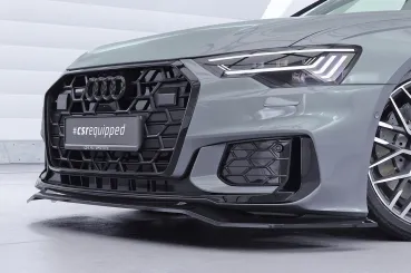 CSR Frontspoiler | Cup-Spoilerlippe mit ABE für Audi A6 / S6 C8 (Typ 4A) CSL976-S Strukturiert schwarz matt (keine Lackierung erforderlich)