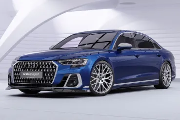CSR Frontspoiler | Cup-Spoilerlippe mit ABE für Audi A8 D5 (Typ 4N/F8) CSL863-L schwarz matt (Lackierung erforderlich)