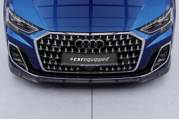 CSR Frontspoiler | Cup-Spoilerlippe mit ABE für Audi A8 D5 (Typ 4N/F8) CSL863-S schwarz matt strukturiert (keine Lackierung erforderlich)