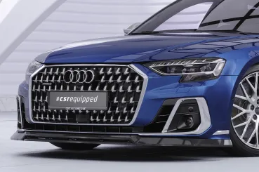 CSR Frontspoiler | Cup-Spoilerlippe mit ABE für Audi A8 D5 (Typ 4N/F8) CSL867-S schwarz matt strukturiert (keine Lackierung erforderlich)