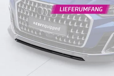 CSR Frontspoiler | Cup-Spoilerlippe mit ABE für Audi A8 D5 (Typ 4N/F8) CSL867-C Carbon Look Hochglanz (keine Lackierung erforderlich)