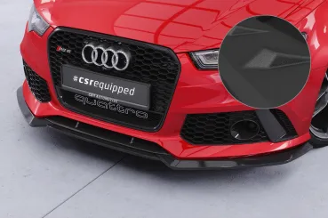 CSR Frontspoiler | Cup-Spoilerlippe mit ABE für Audi RS6 C7 CSL855-S Strukturiert schwarz matt (keine Lackierung erforderlich)