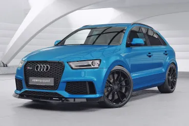 CSR Frontspoiler | Cup-Spoilerlippe mit ABE für Audi RSQ3 (8U) CSL879-C Carbon Look Hochglanz (keine Lackierung erforderlich)