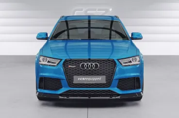 CSR Frontspoiler | Cup-Spoilerlippe mit ABE für Audi RSQ3 (8U) CSL879-G Glossy schwarz Hochglanz (keine Lackierung erforderlich)