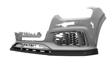 CSR Frontspoiler | Cup-Spoilerlippe mit ABE für Audi RSQ3 (8U) CSL879-G Glossy schwarz Hochglanz (keine Lackierung erforderlich)