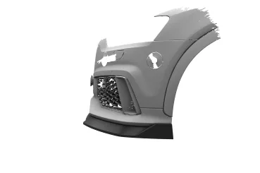 CSR Frontspoiler | Cup-Spoilerlippe mit ABE für Audi RSQ3 (8U) CSL879-S Strukturiert schwarz matt (keine Lackierung erforderlich)