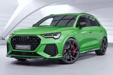 CSR Frontspoiler | Cup-Spoilerlippe mit ABE für Audi RSQ3 (F3) CSL838-C Carbon Look Hochglanz (keine Lackierung erforderlich)