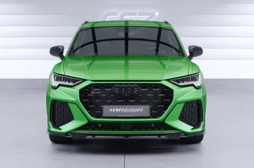 CSR Frontspoiler | Cup-Spoilerlippe mit ABE für Audi RSQ3 (F3) CSL838-M Carbon Look matt strukturiert (keine Lackierung erforderlich)