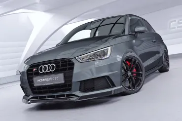 CSR Frontspoiler | Cup-Spoilerlippe mit ABE für Audi S1 8X CSL819-L Lackierung erforderlich (unlackiert)