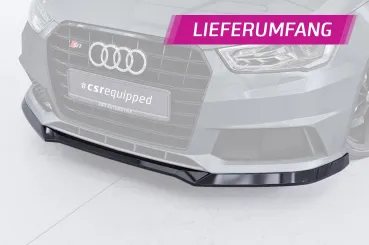 CSR Frontspoiler | Cup-Spoilerlippe mit ABE für Audi S1 8X CSL819-L Lackierung erforderlich (unlackiert)